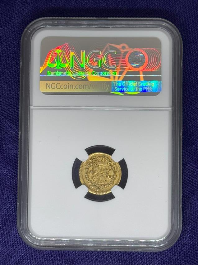 Spain Charles III Gold 1/2 Escudo 1778 S CF
