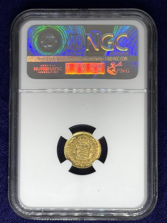 Spain Charles III Gold 1/2 Escudo 1773 M PJ