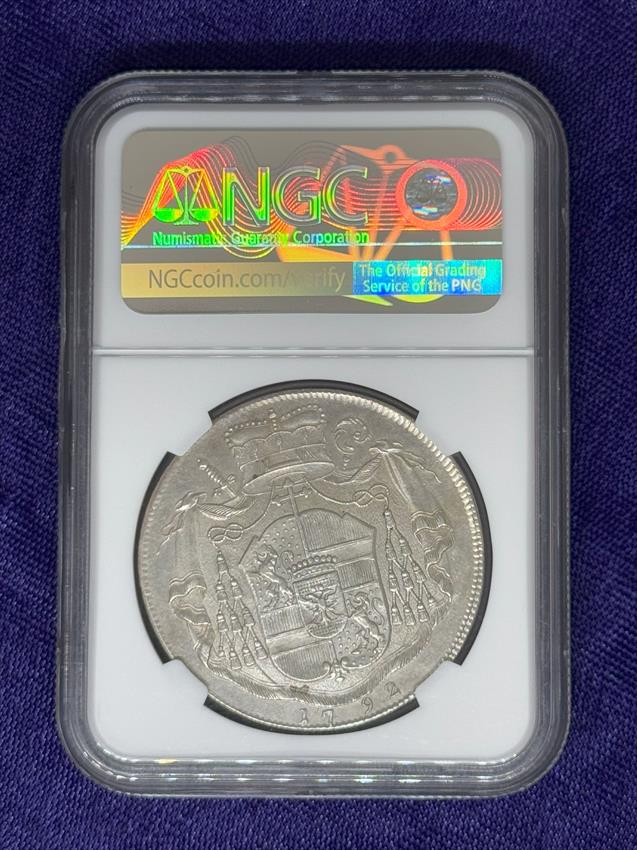Austria Hieronymus von Colloredo Silver Thaler 1792 M
