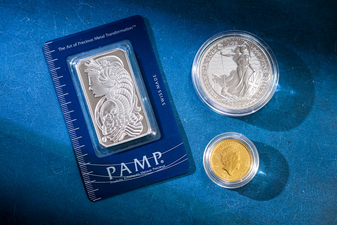 PAMP bar and collectible coins