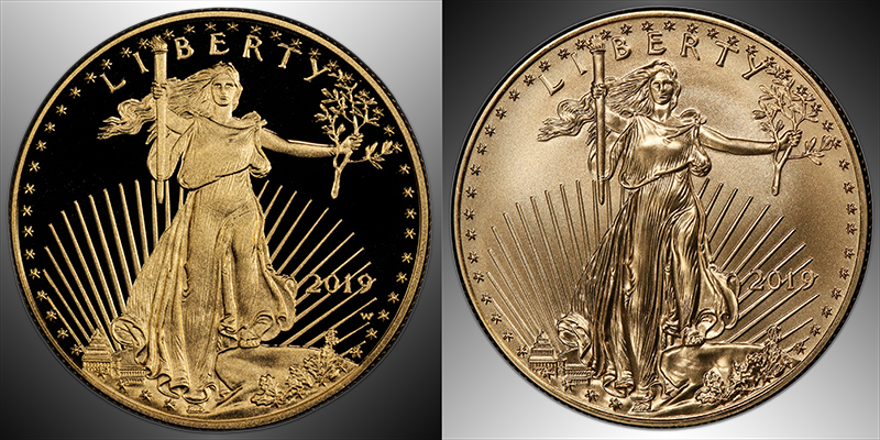Proof strike versus uncirculated business strike finish comparison