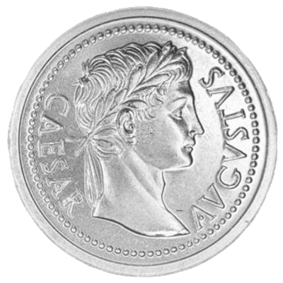 1 oz Ceaser Augustus Silver Round