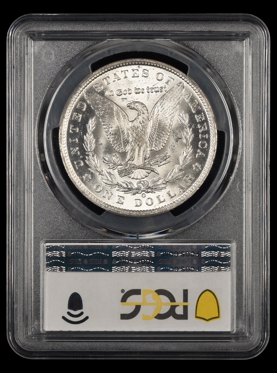 1890 O $1 PCGS MS63 VAM 10 Comet Variety Hot 50 MS63 reverse