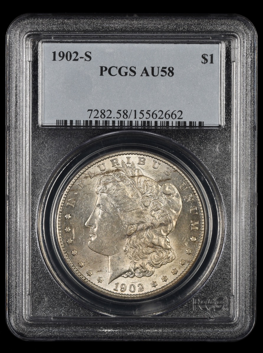 1902 S $1 PCGS AU58 AU58