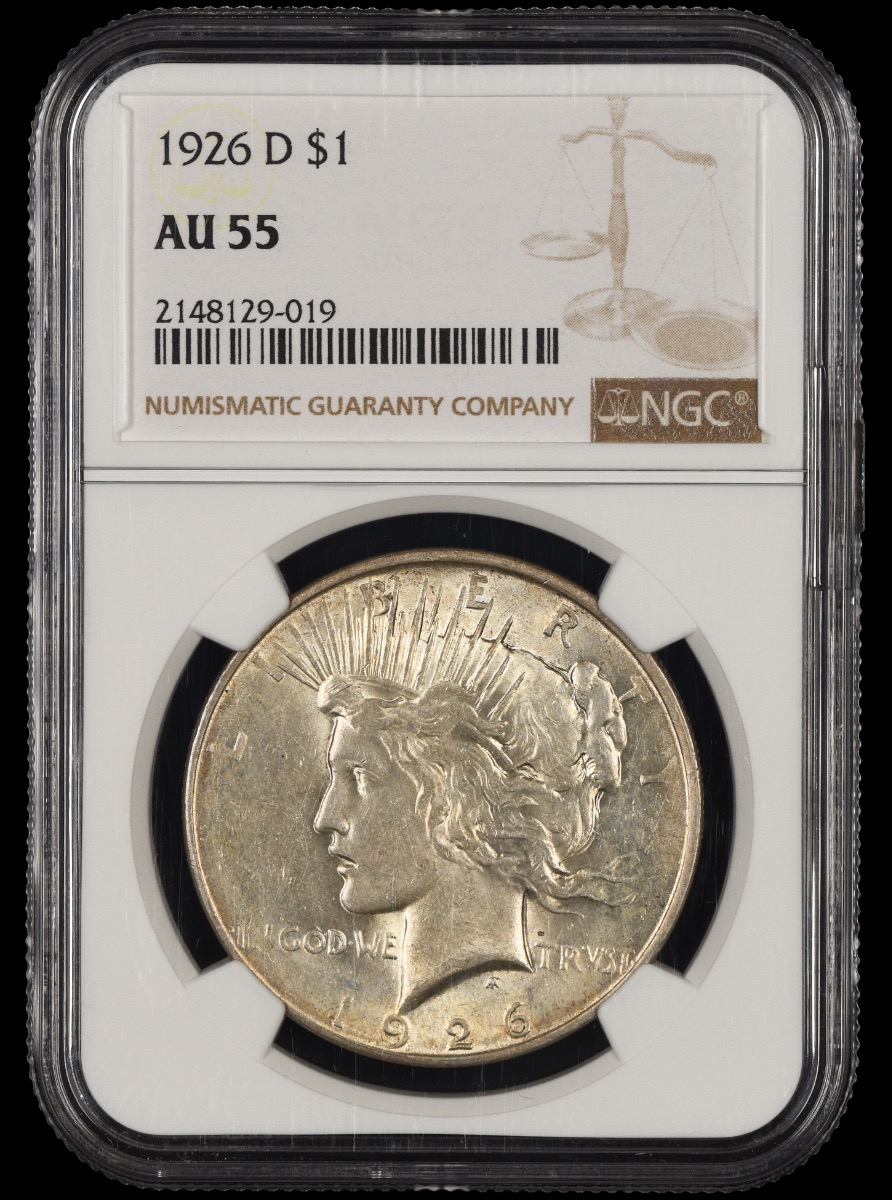 1926 D $1 NGC AU55 AU55