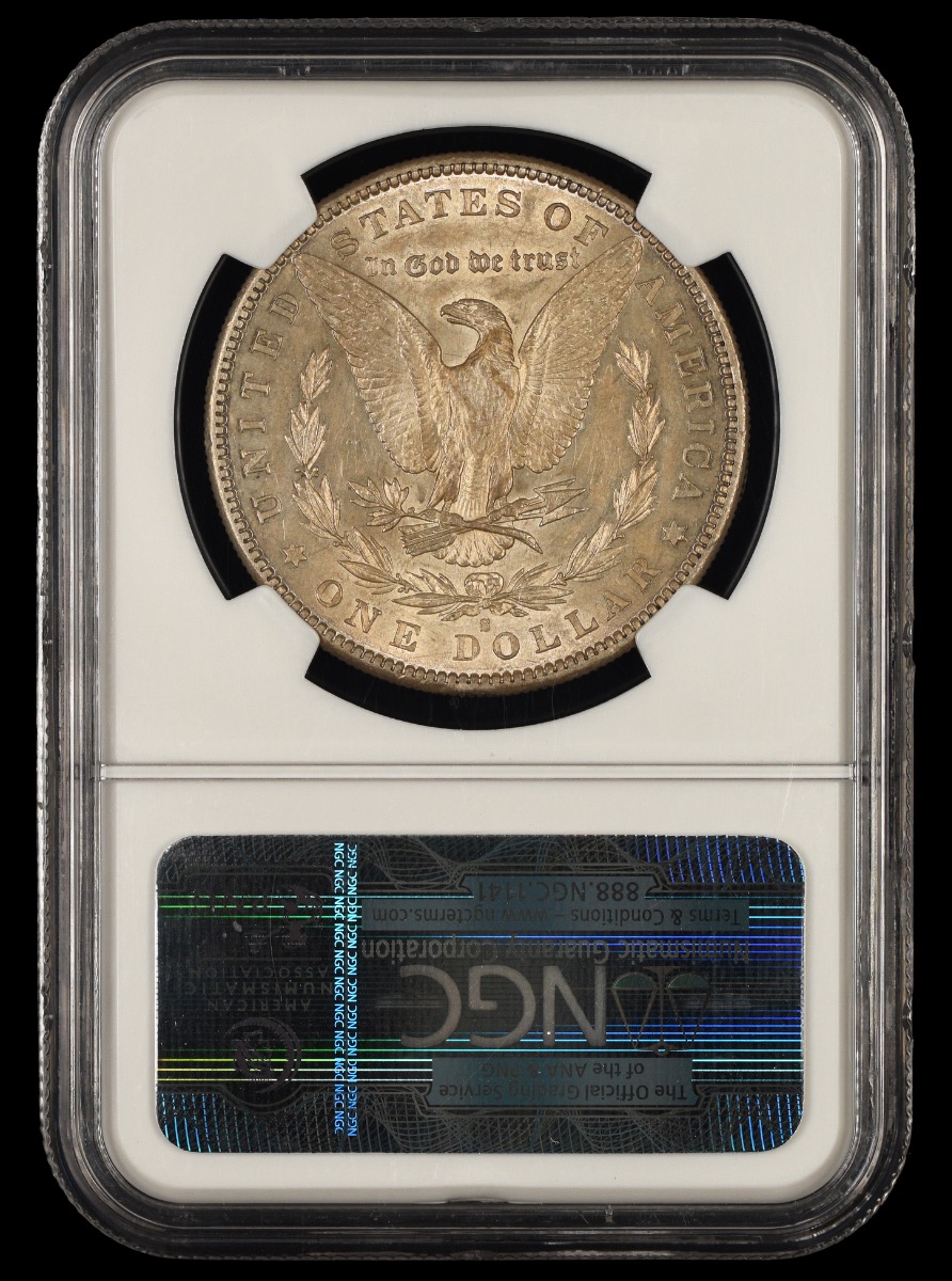 1884 S $1 NGC AU58 AU58