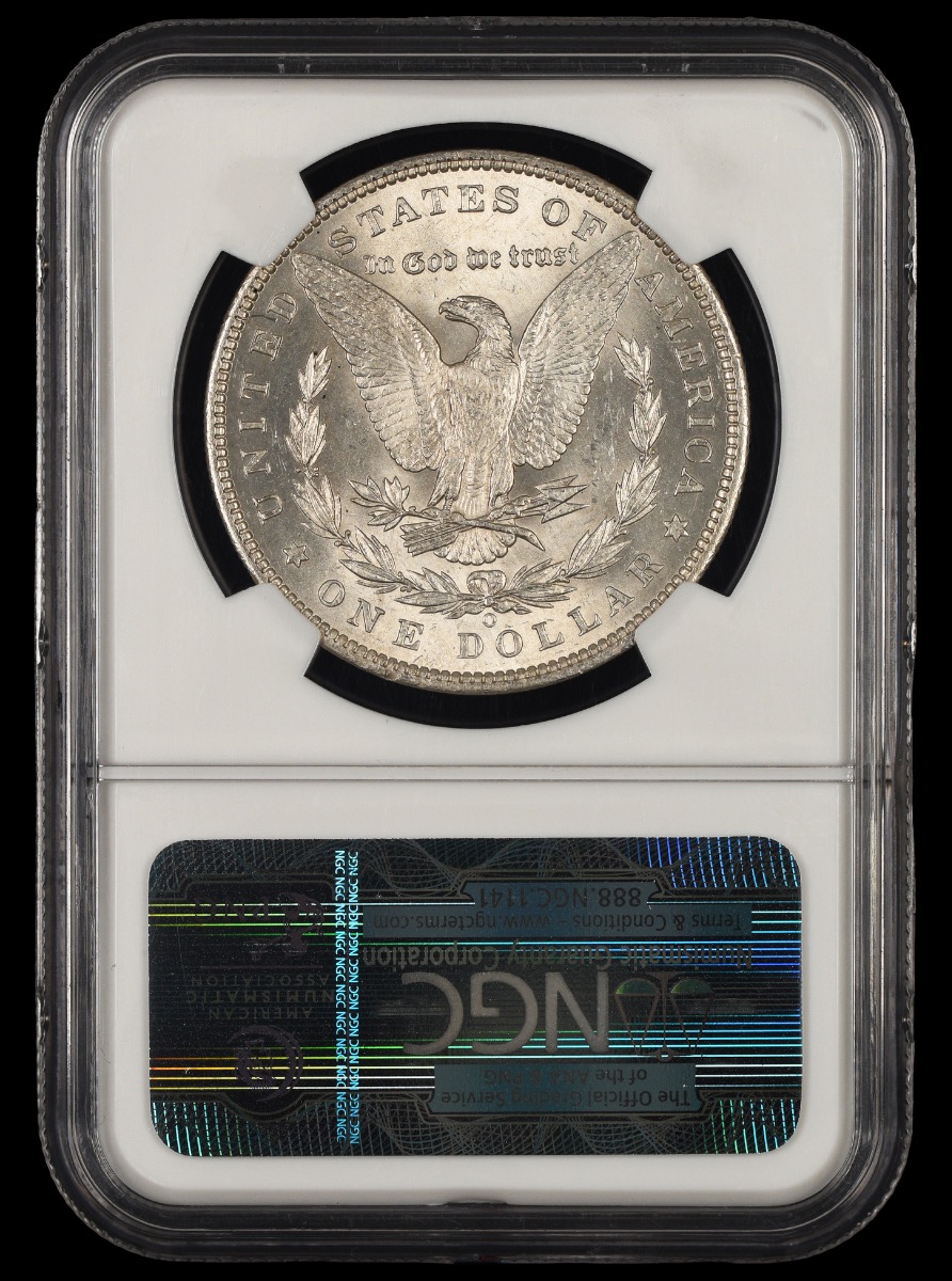 1886 O $1 NGC MS61 MS61