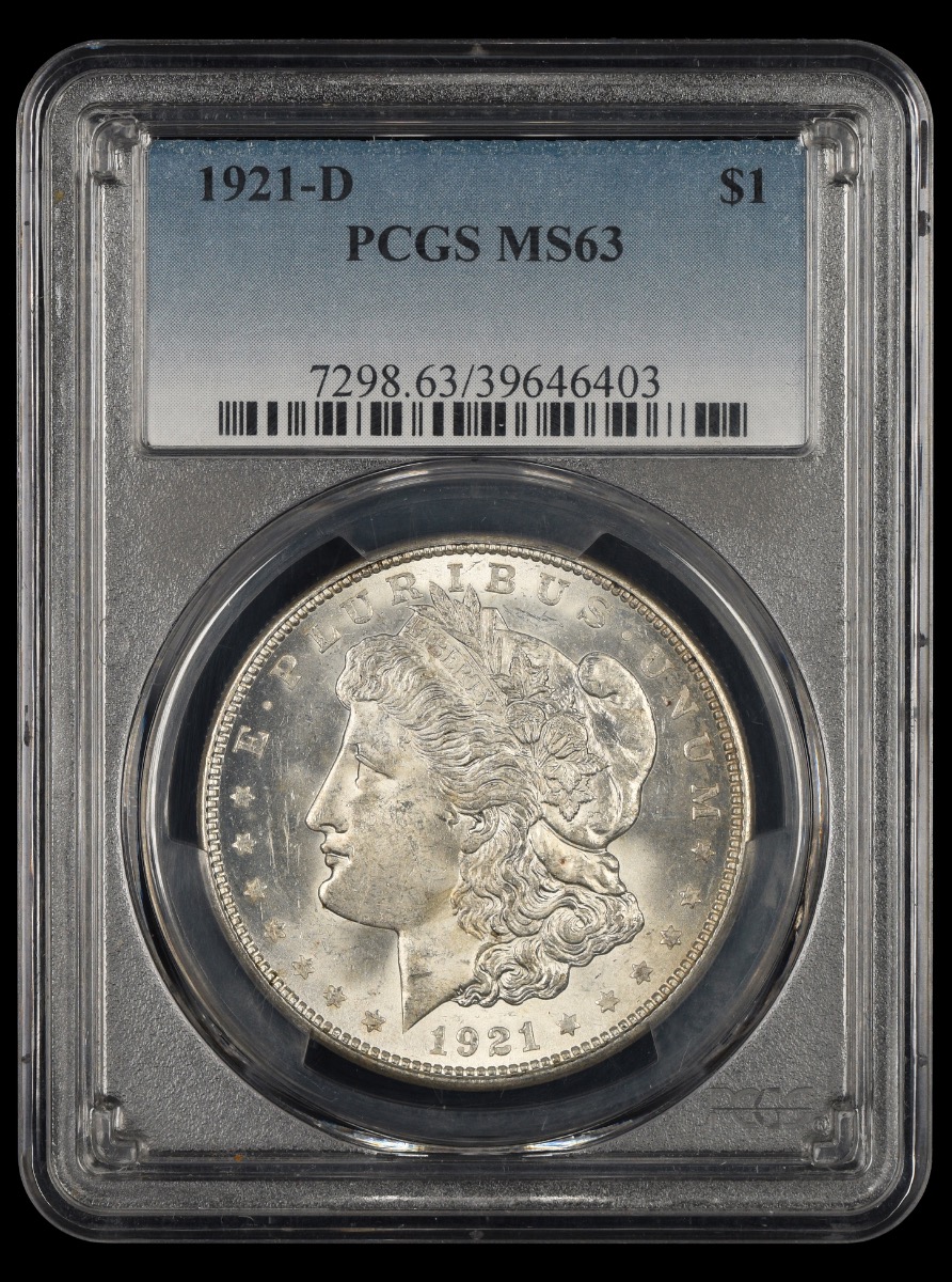 1921 D $1 PCGS MS63 MS63