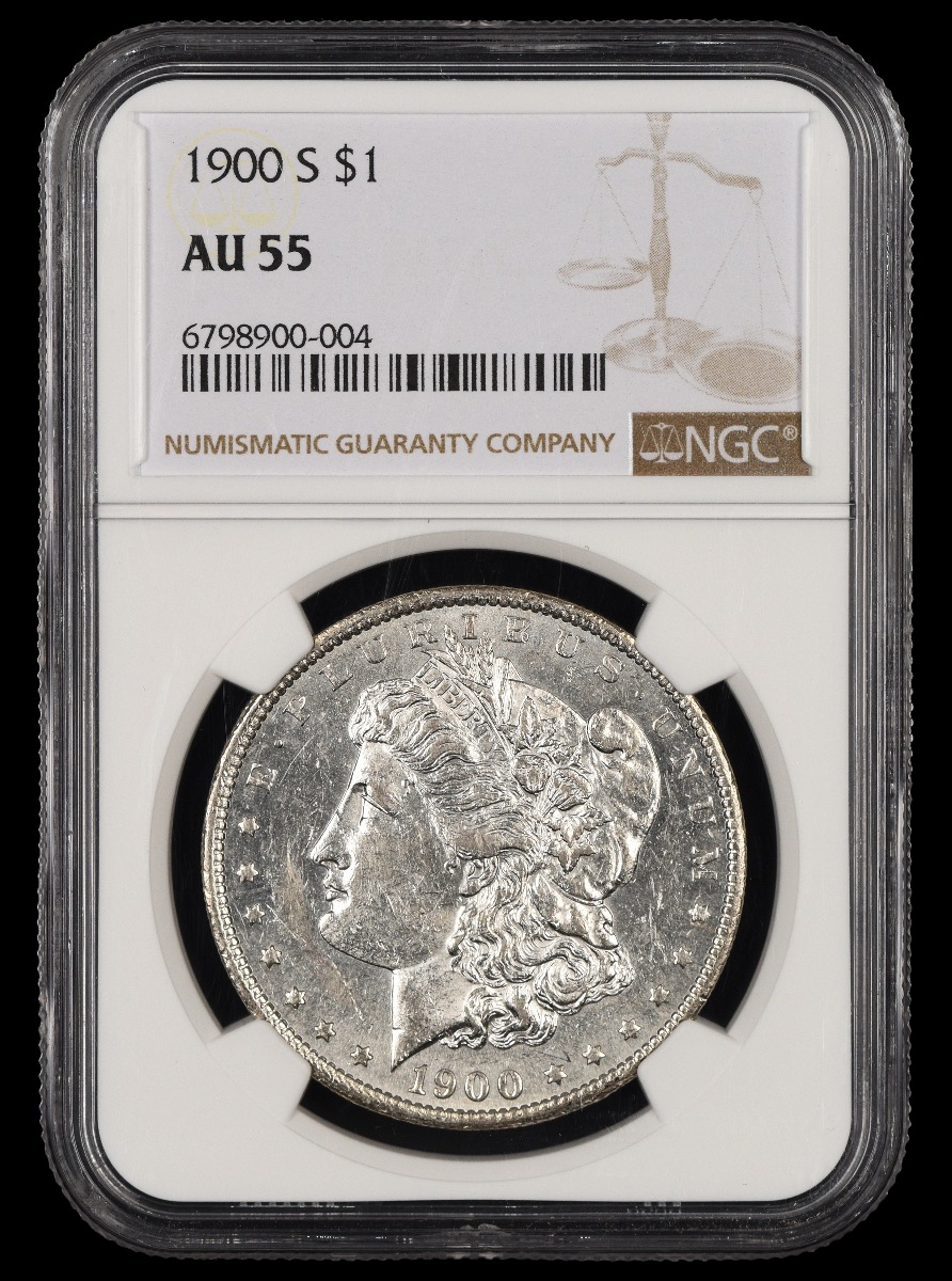 1900 S $1 NGC AU55 AU55