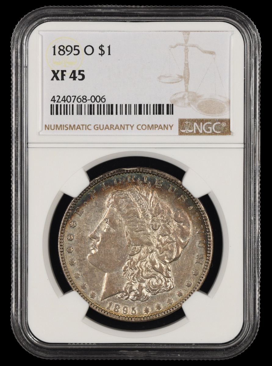 1895 O $1 NGC XF45 XF45