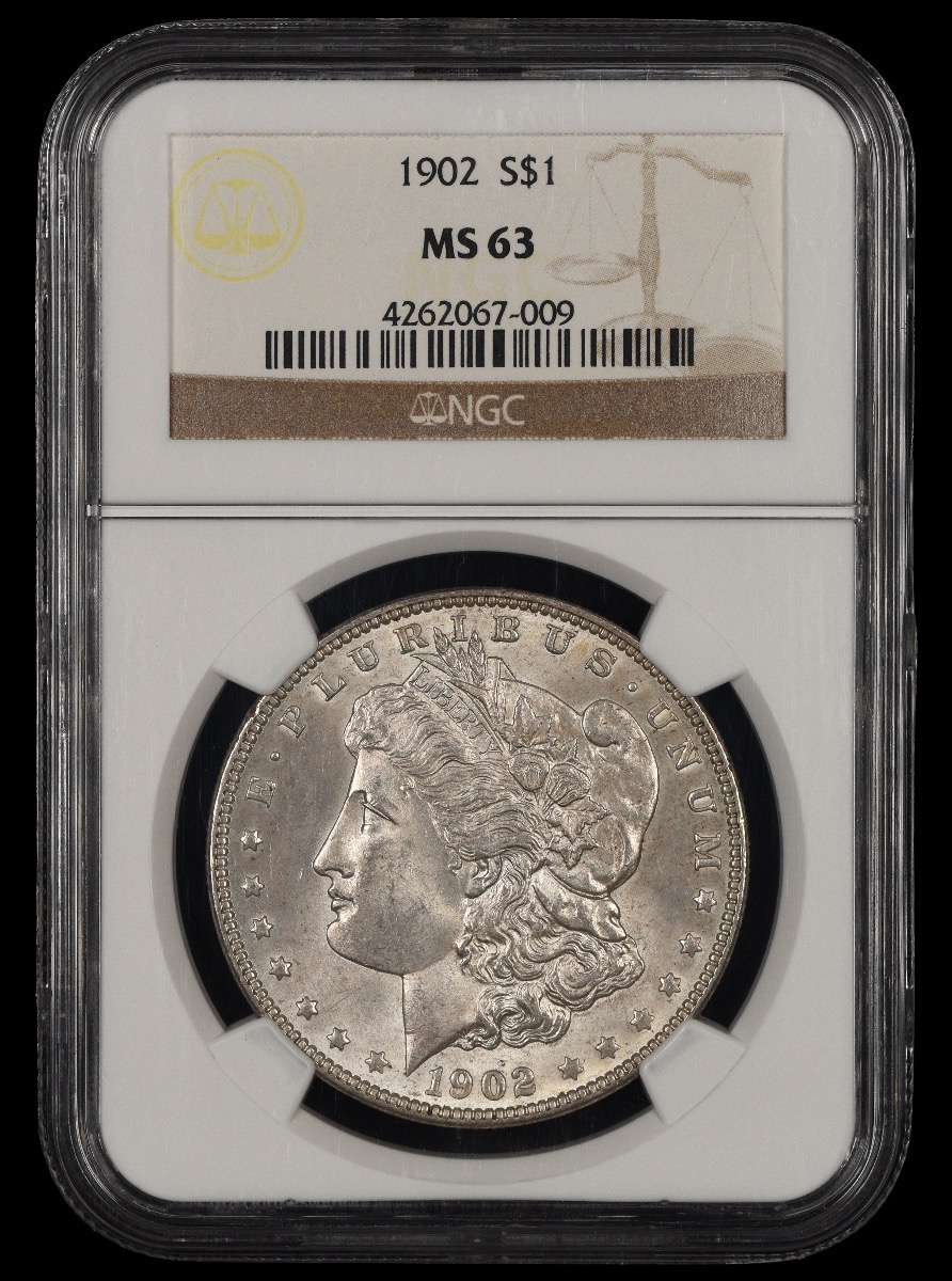 1902 $1 NGC MS63 MS63
