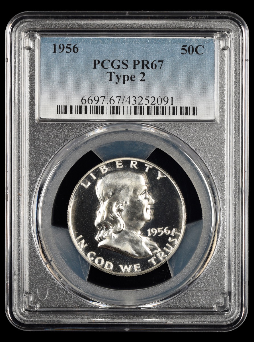 1956 Franklin Half Dollar PCGS  PR67