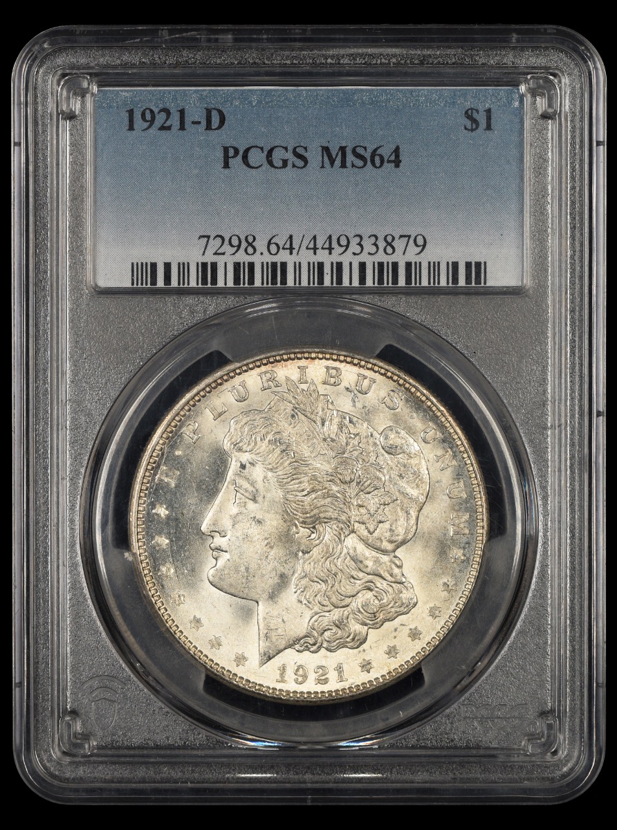 1921 D $1 PCGS MS64 MS64