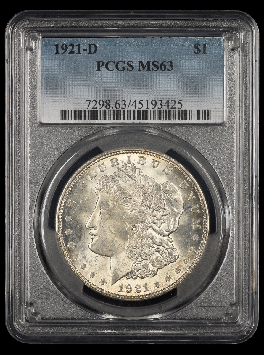 1921 D $1 PCGS MS63 MS63