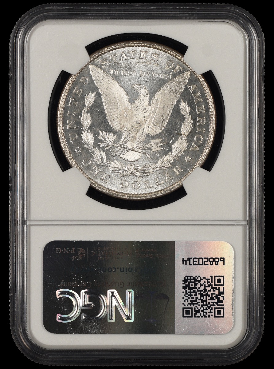 1878 8TF $1 VAM-18 NGC MS65 Bill Fivaz Signature Label MS65