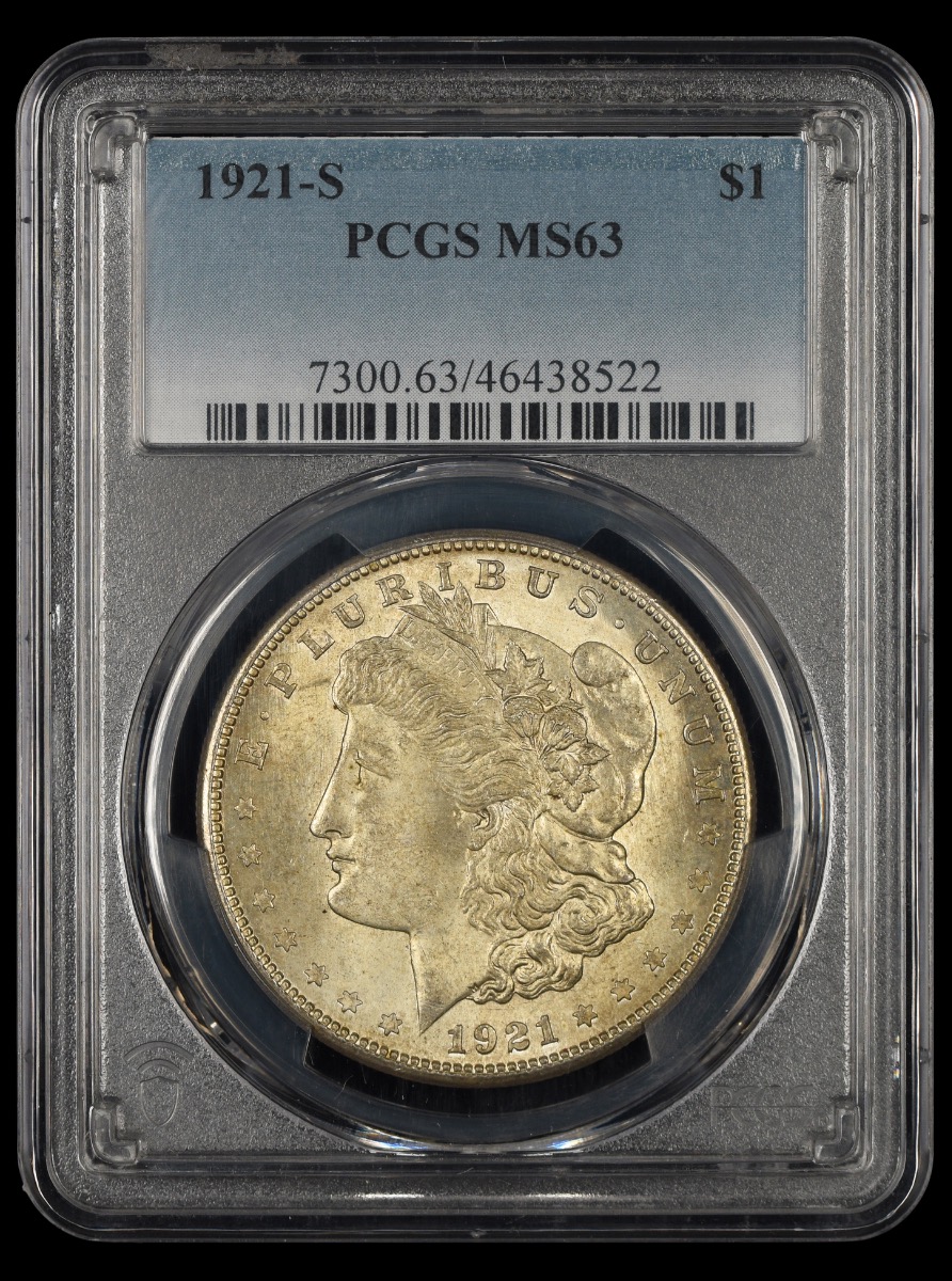 1921 S $1 PCGS MS63 MS63