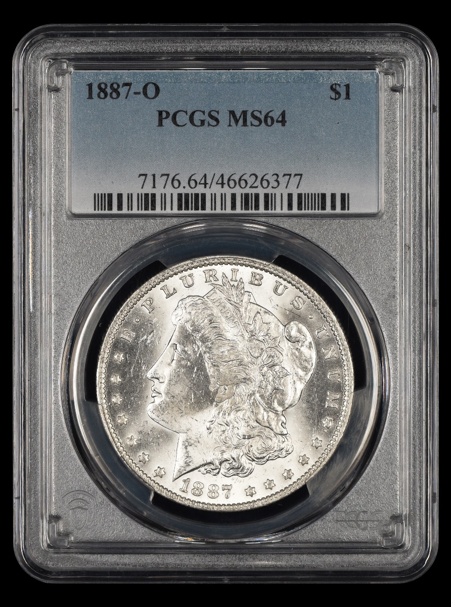 1887 O $1 PCGS MS64 64