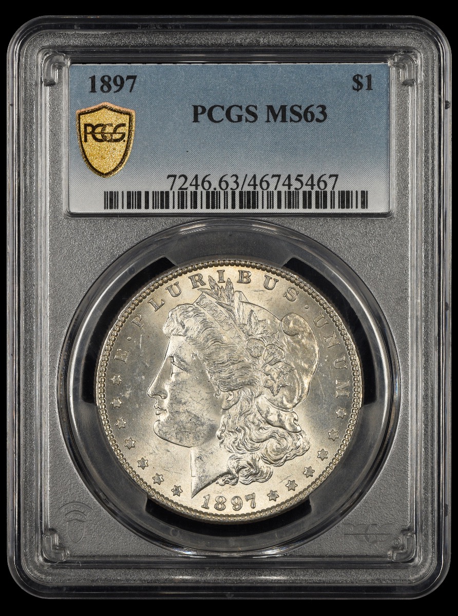 1897 $1 PCGS MS63 MS63