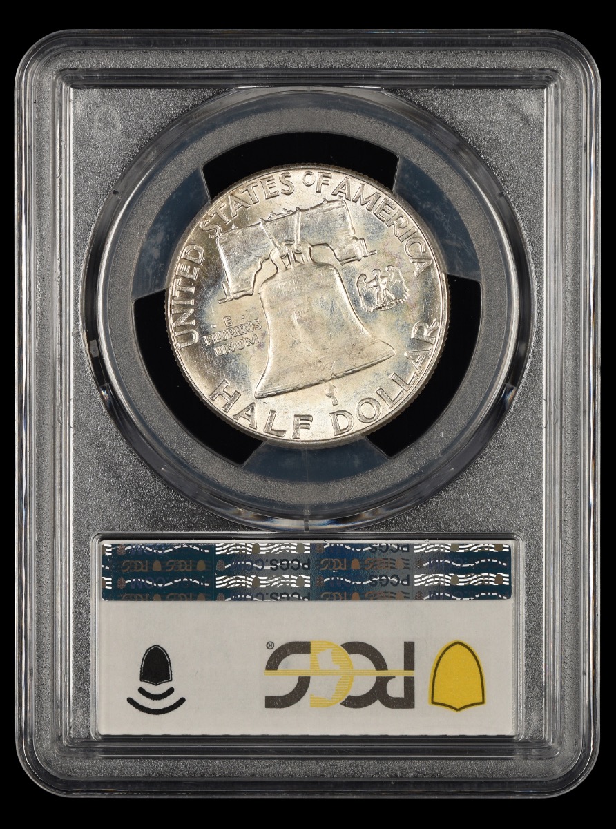 1962 50C Obverse Die Clash Attractively Toned FS-402 PCGS  MS62