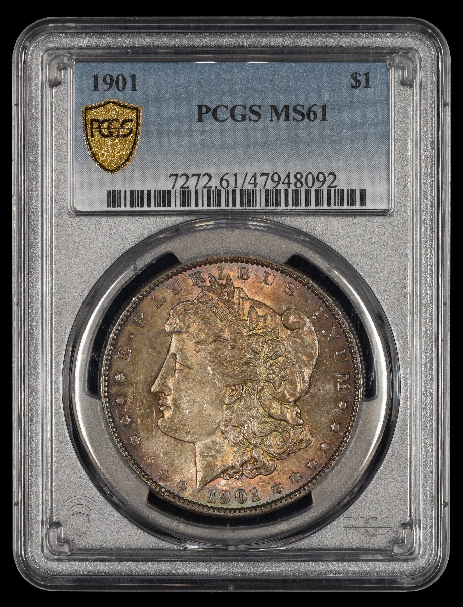 1901 $1 PCGS MS61 MS61