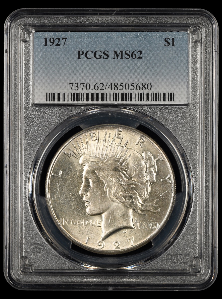 1927 $1 PCGS MS62 MS62