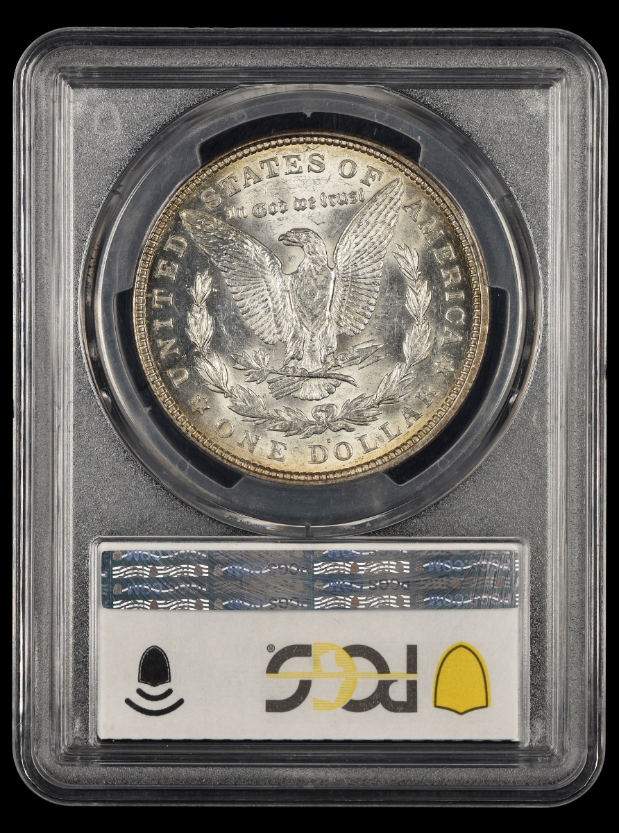1921 D $1 PCGS MS63 Attractively toned MS63 TONED