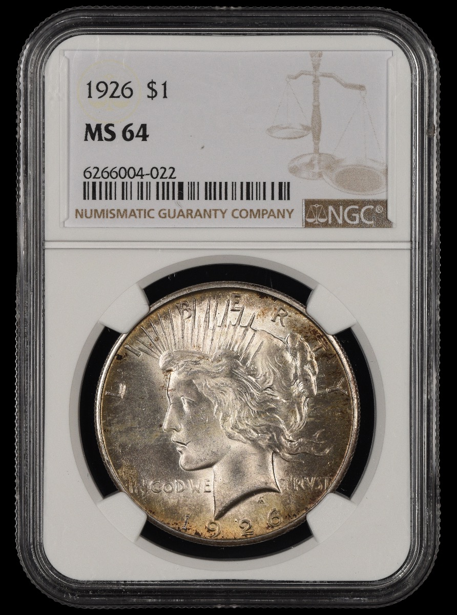 1926 $1 NGC MS64 MS64