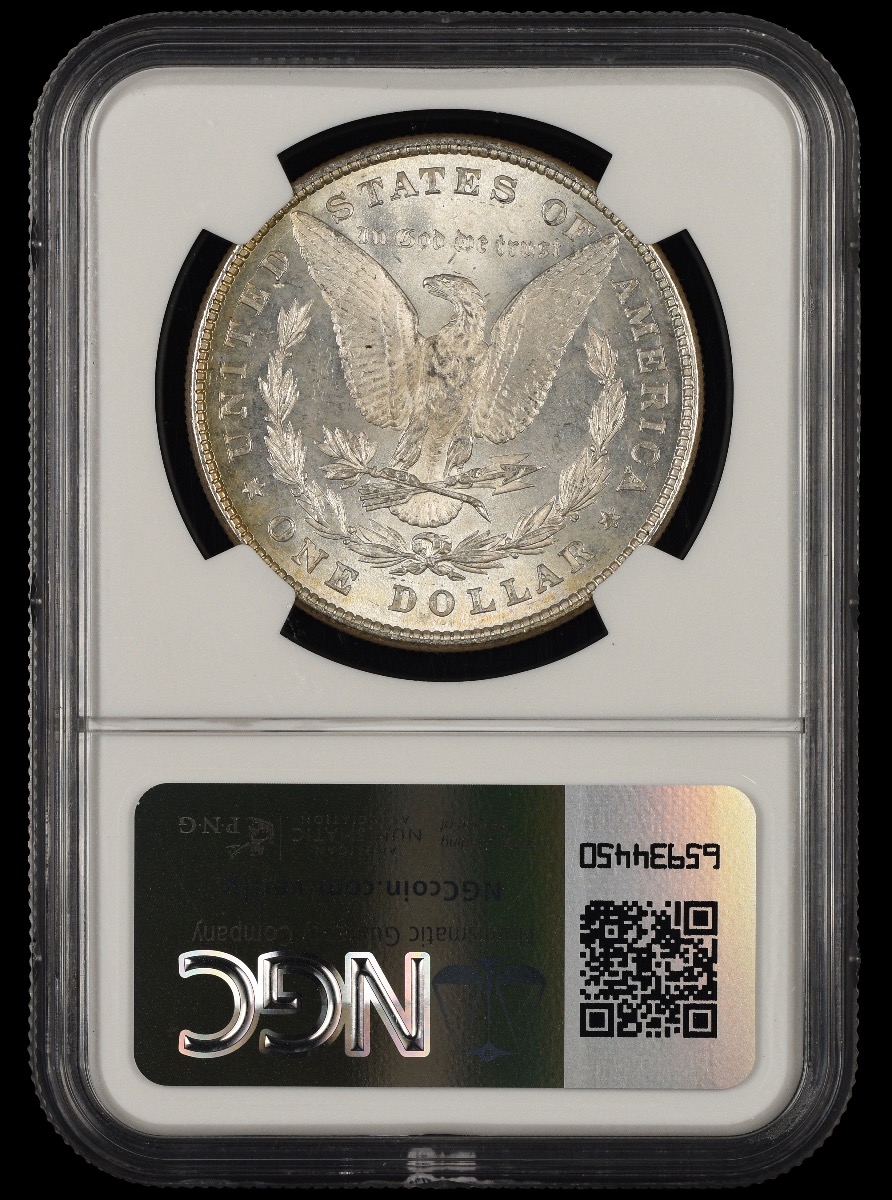 1878 8TF $1 NGC MS64 VAM-18 Bill Fivaz Signature Label 64