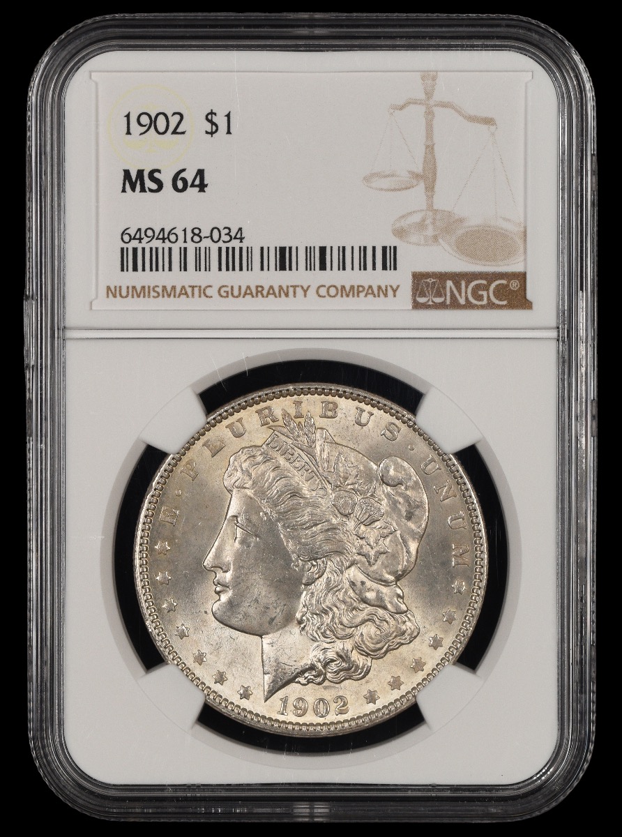 1902 $1 NGC MS64 MS64