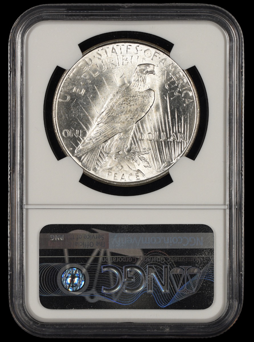 1923 D $1 NGC MS62 MS62