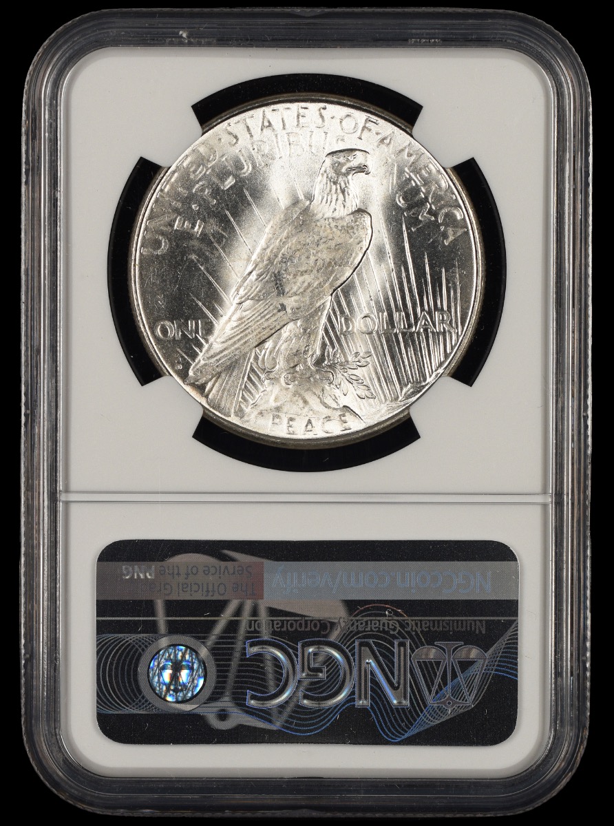 1923 D $1 NGC MS62 MS62
