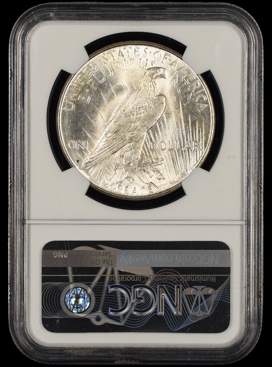 1923 D $1 NGC MS62 MS62