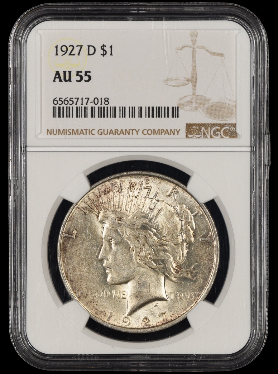 1927 D $1 NGC AU55 AU55