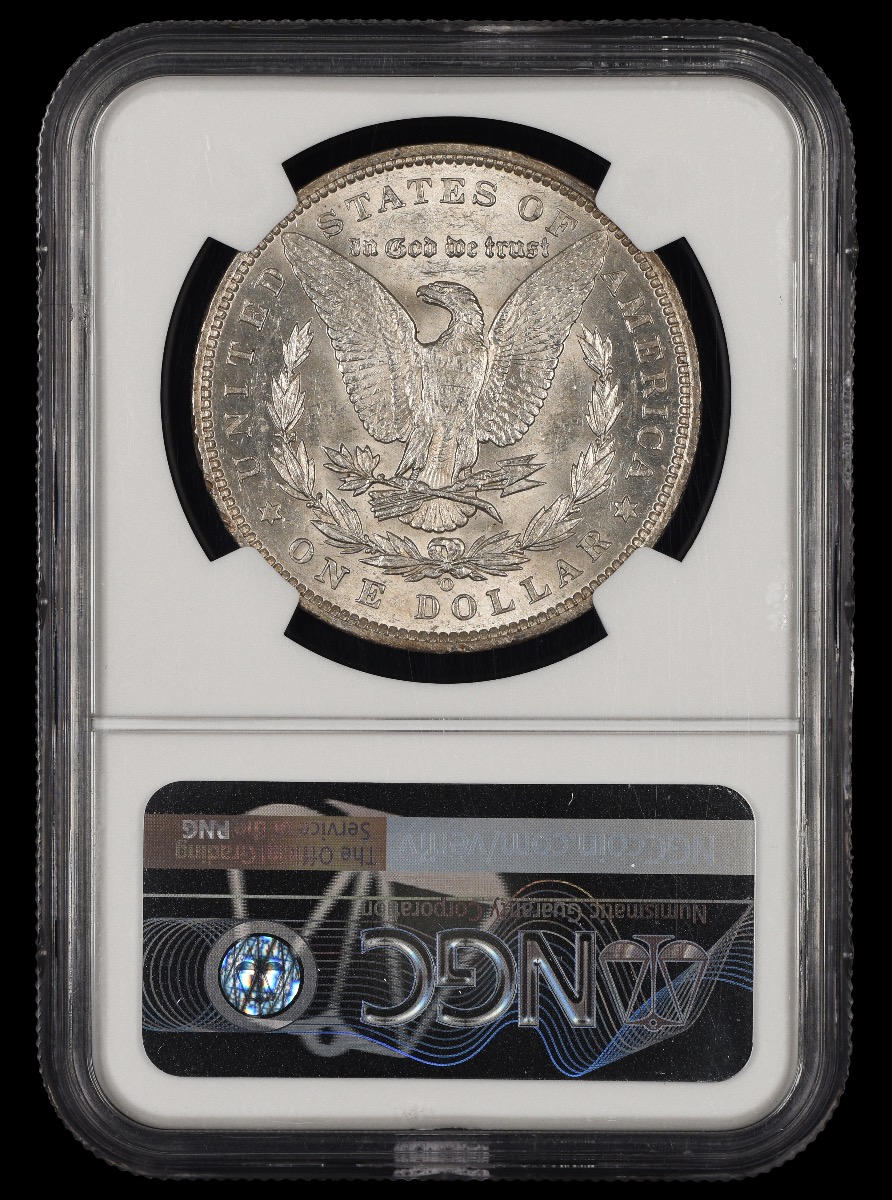 1891 O $1 NGC AU58 58
