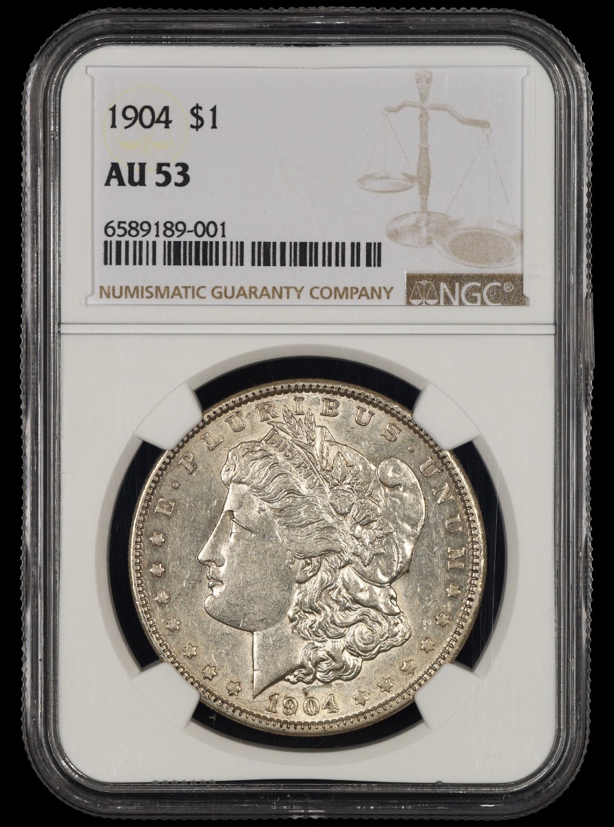 1904 $1 NGC AU53 AU53