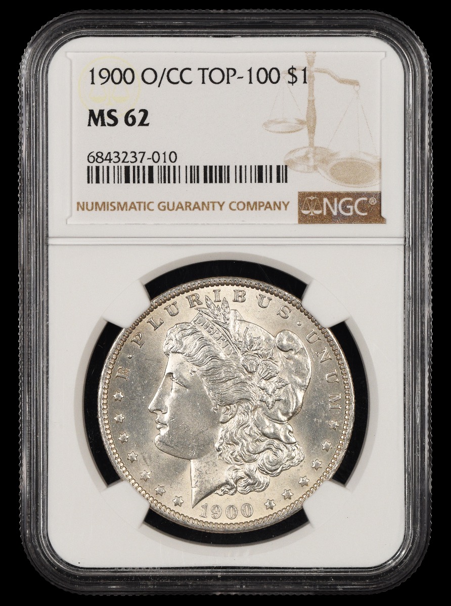 1900 O/CC TOP-100 $1 NGC MS62 62