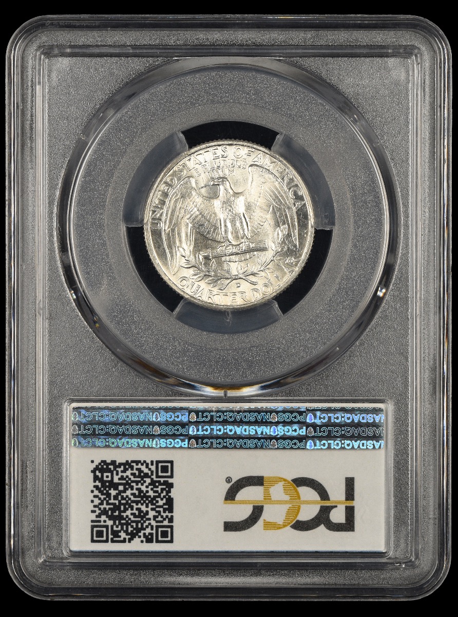1964 D Washington Quarter Type C Reverse FS-901 PCGS  MS65