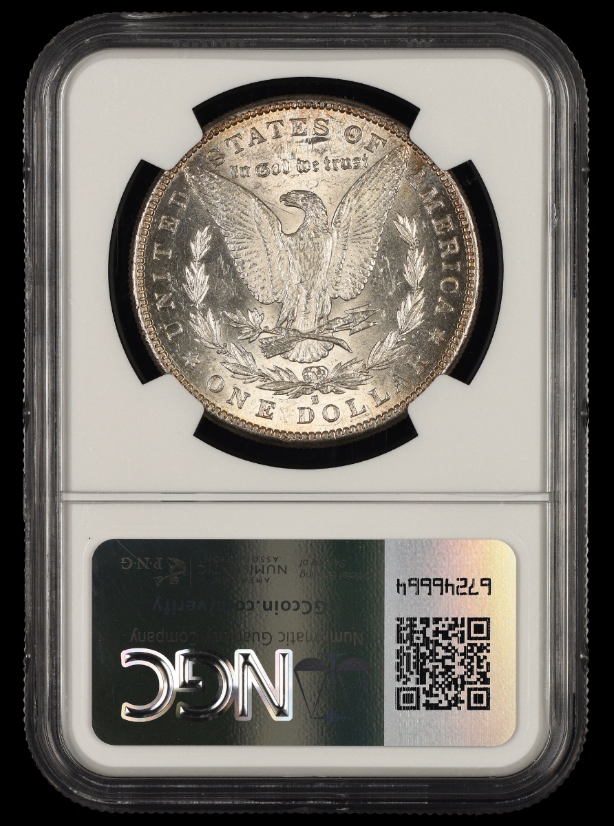 1884 S $1 NGC AU58 AU58