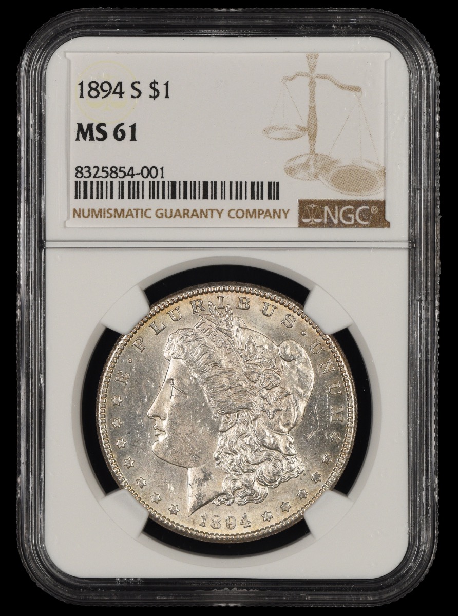 1894 S $1 NGC MS61 MS61