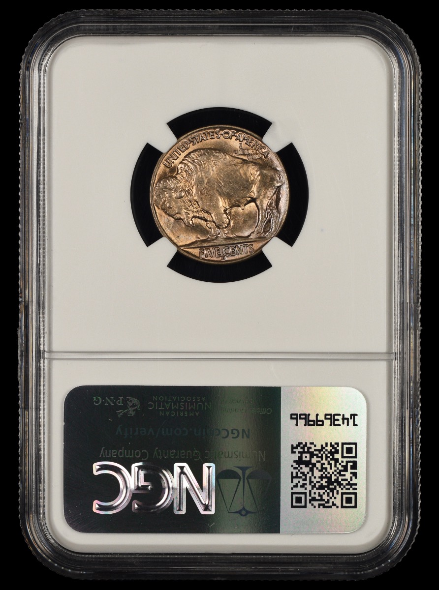 1938 D Buffalo Nickel NGC  MS65