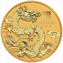 2024 10 OZ PERTH MINT GOLD DRAGON (LUNAR SERIES) 