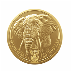 2022 1 OZ GOLD SOUTH AFRICAN BIG FIVE ELEPHANT