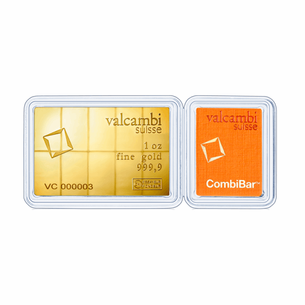 1 OZ GOLD COMBI-BAR VALCAMBI 10 x 1/10 OZ 
