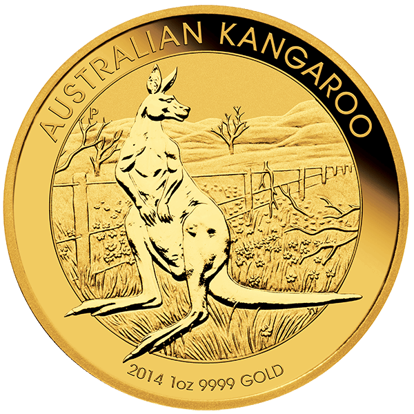 1 OZ AUSTRALIAN GOLD KANGAROO (IN PLASTIC) 