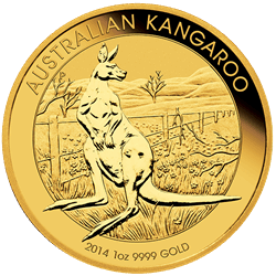 1 OZ AUSTRALIAN GOLD KANGAROO (IN PLASTIC) thumbnail 1