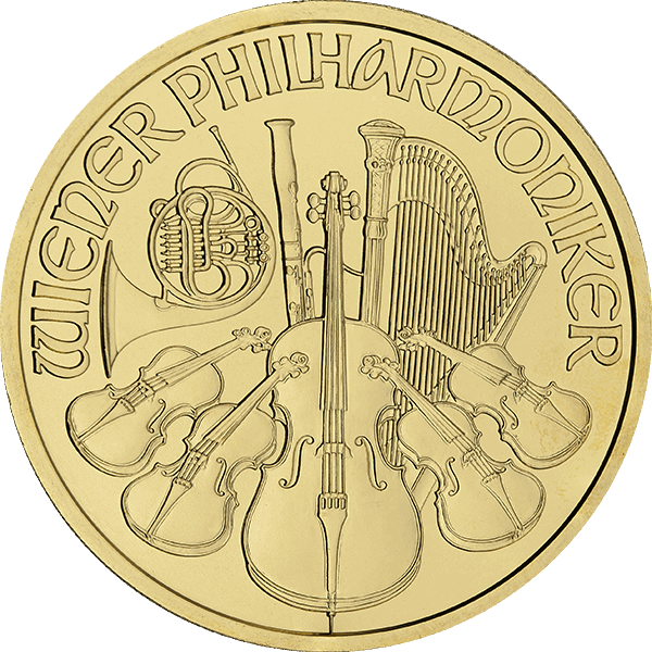 1 OZ AUSTRIAN GOLD PHILHARMONIC