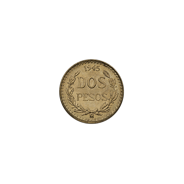 2 PESO MEXICAN GOLD COIN 