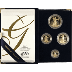 AMERICAN GOLD EAGLE 4-PIECE PROOF SET thumbnail 1