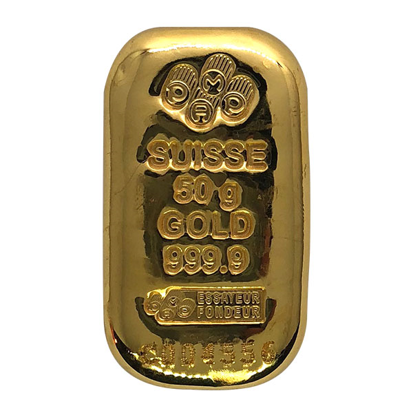 50 GRAM GOLD BAR PAMP CAST