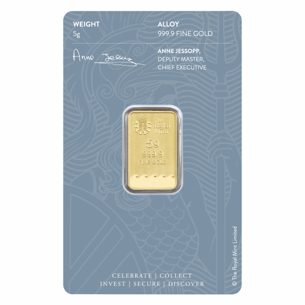 5 GRAM GOLD BAR BRITANNIA 2